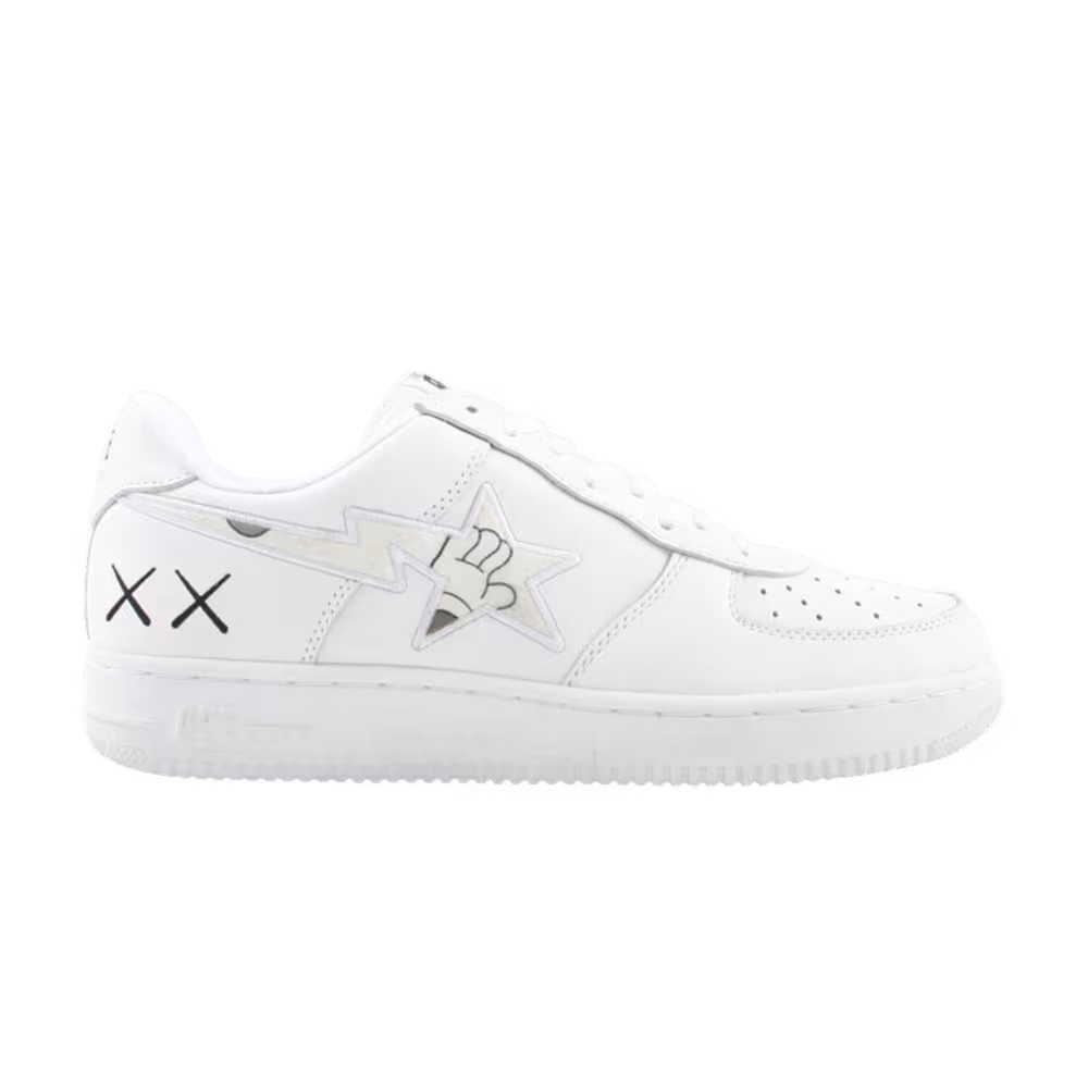 Kaws x Bapesta FS-001 Low White