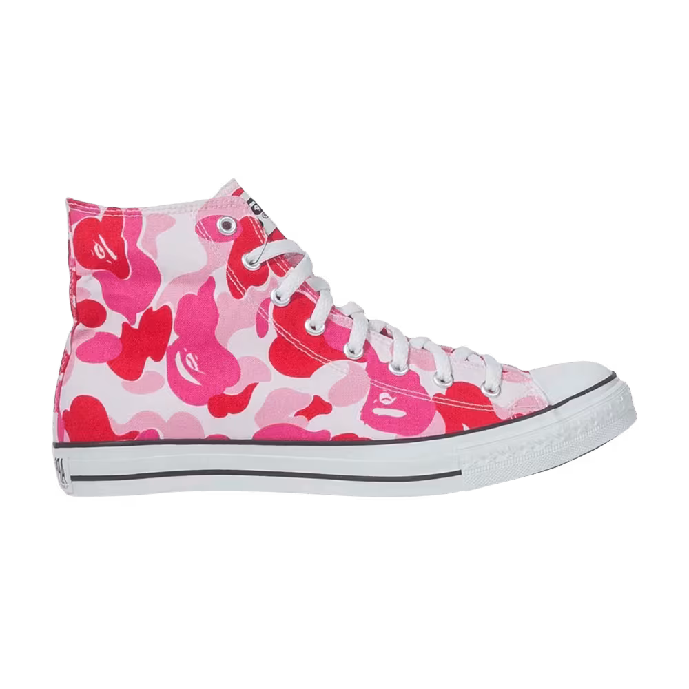 Women's Bapesta High ABC Camo - Pink