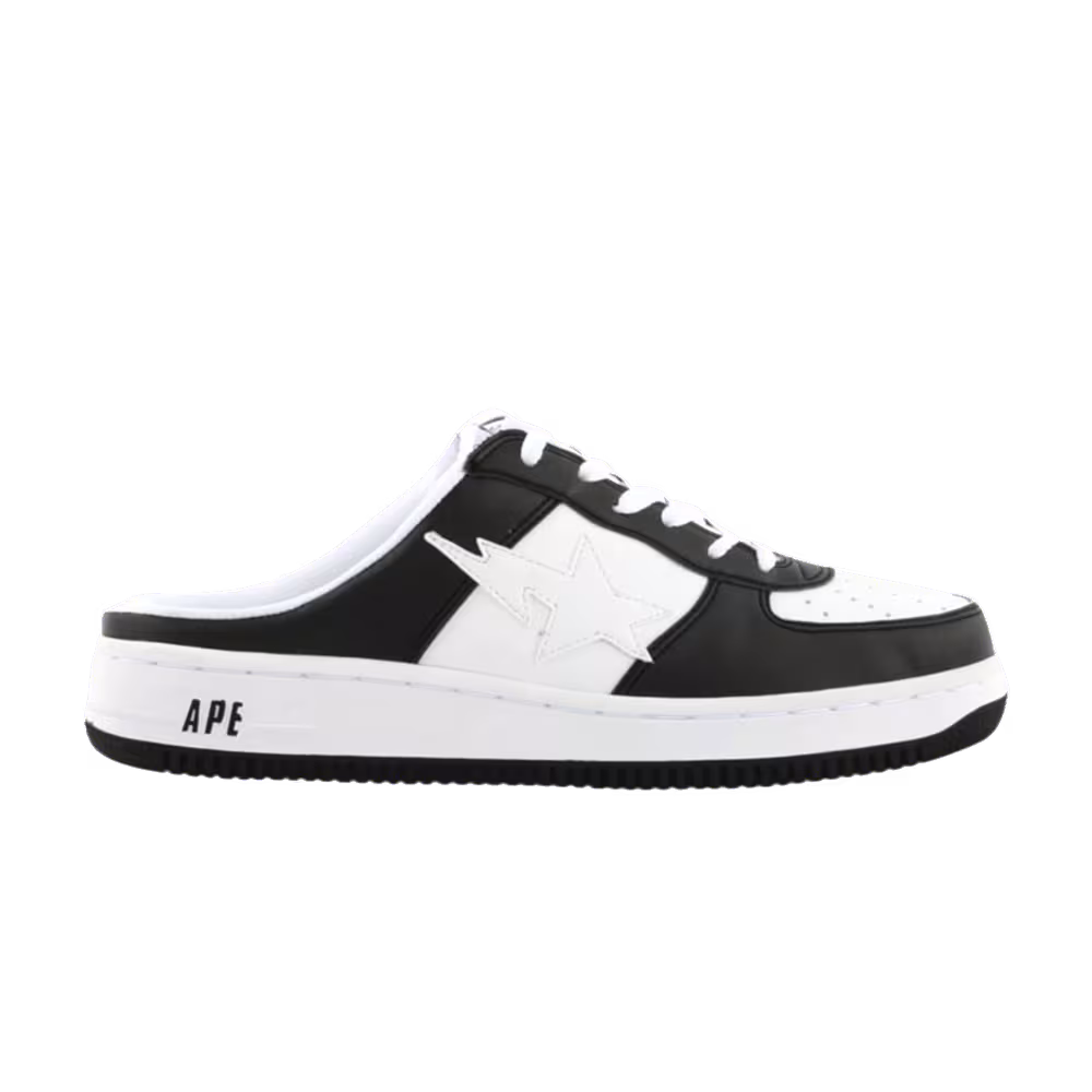 Bapesta Slip-On FS-030 Low White Black