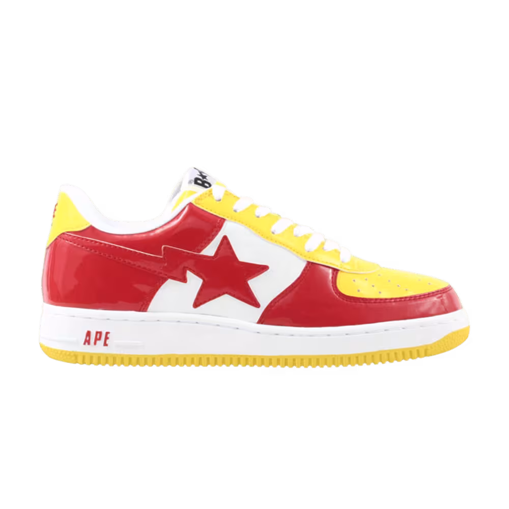 Bapesta FS-001 Low Red Yellow