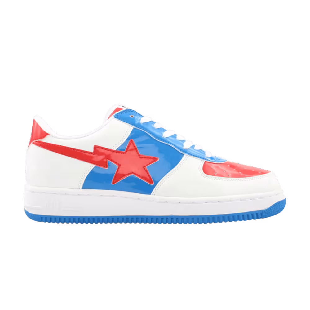 Bapesta FS-001 Low White Blue Red