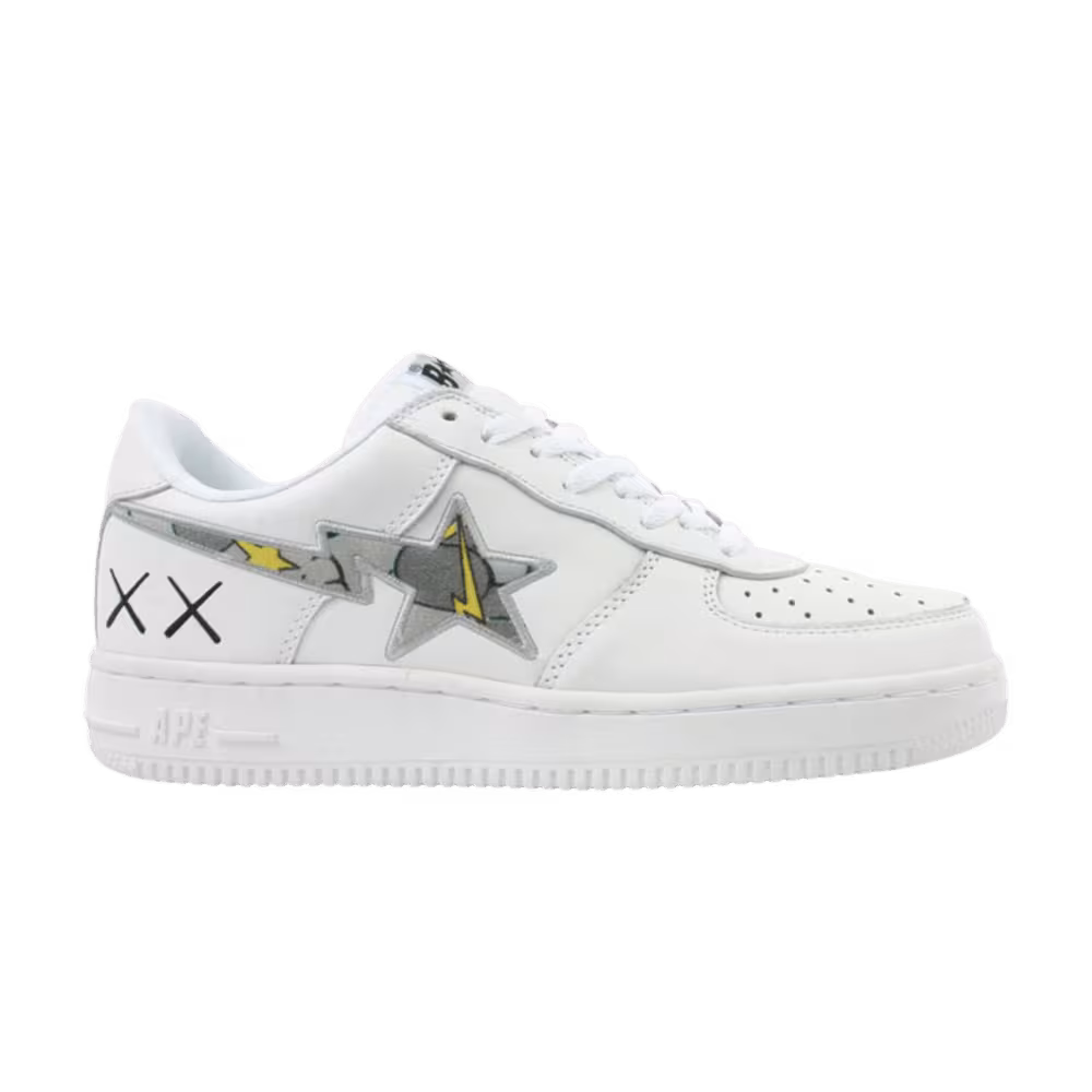 Kaws x Bapesta FS-001 Low Yellow Grey