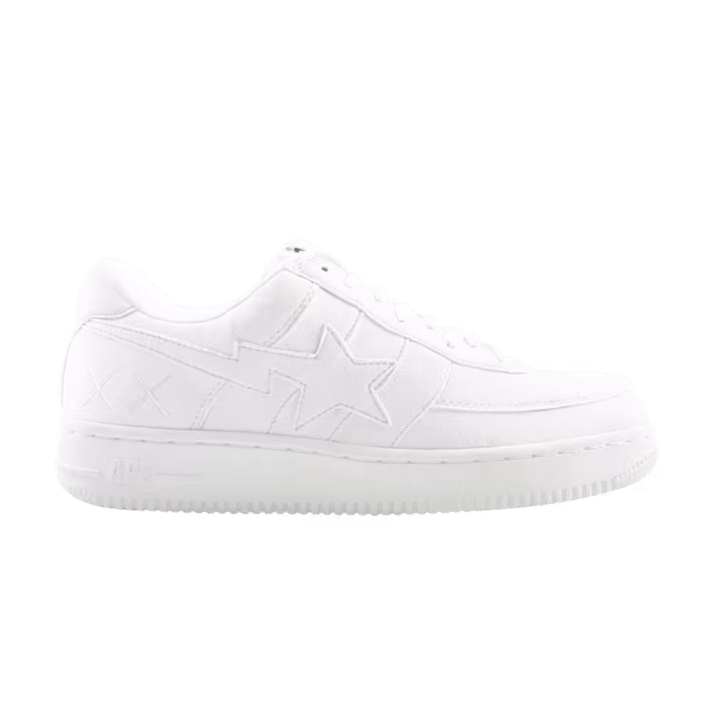 Kaws x Bapesta FS-029 Suede Low White