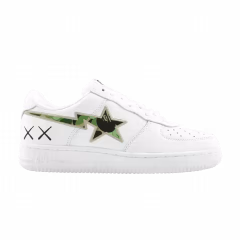 Kaws x Bapesta FS-001 Low 'White Camo Green'