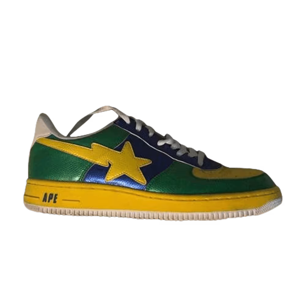 Bapesta FS-001 Low Yellow Green Blue