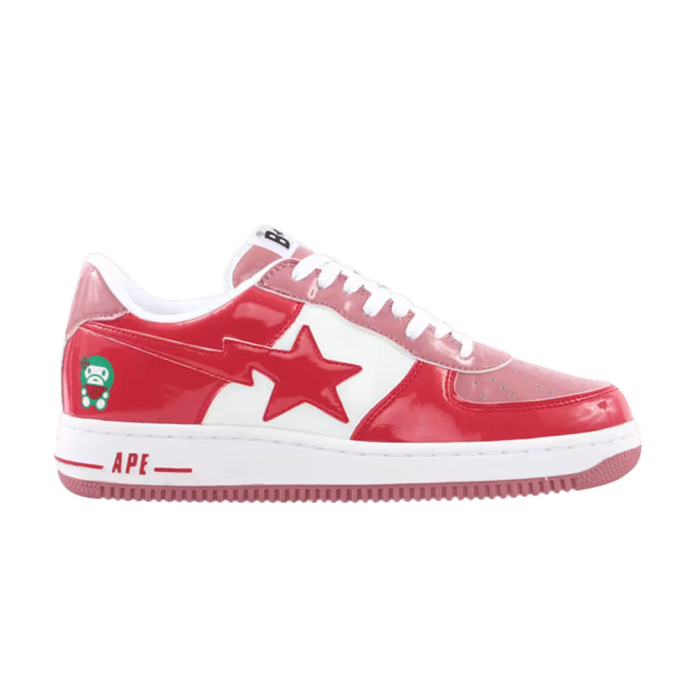 Bapesta FS-001 Low Baby Milo - Red Pink