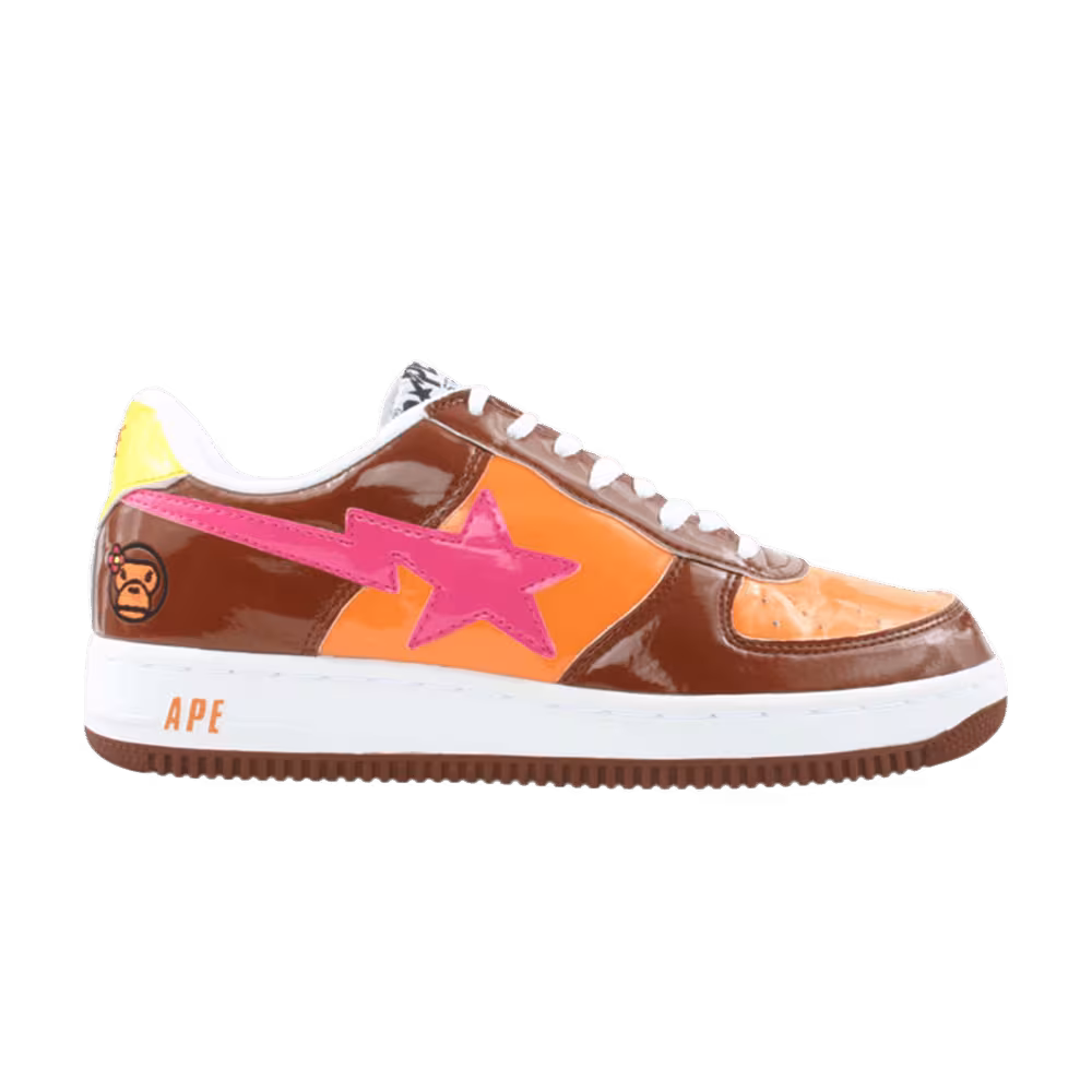 Bapesta FS-001 Low Baby Milo - Brown Orange