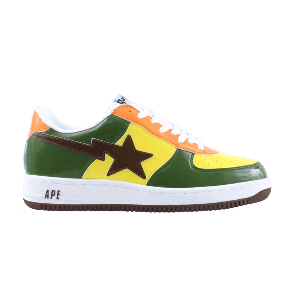 Bapesta FS-001 Low Yellow Green Orange