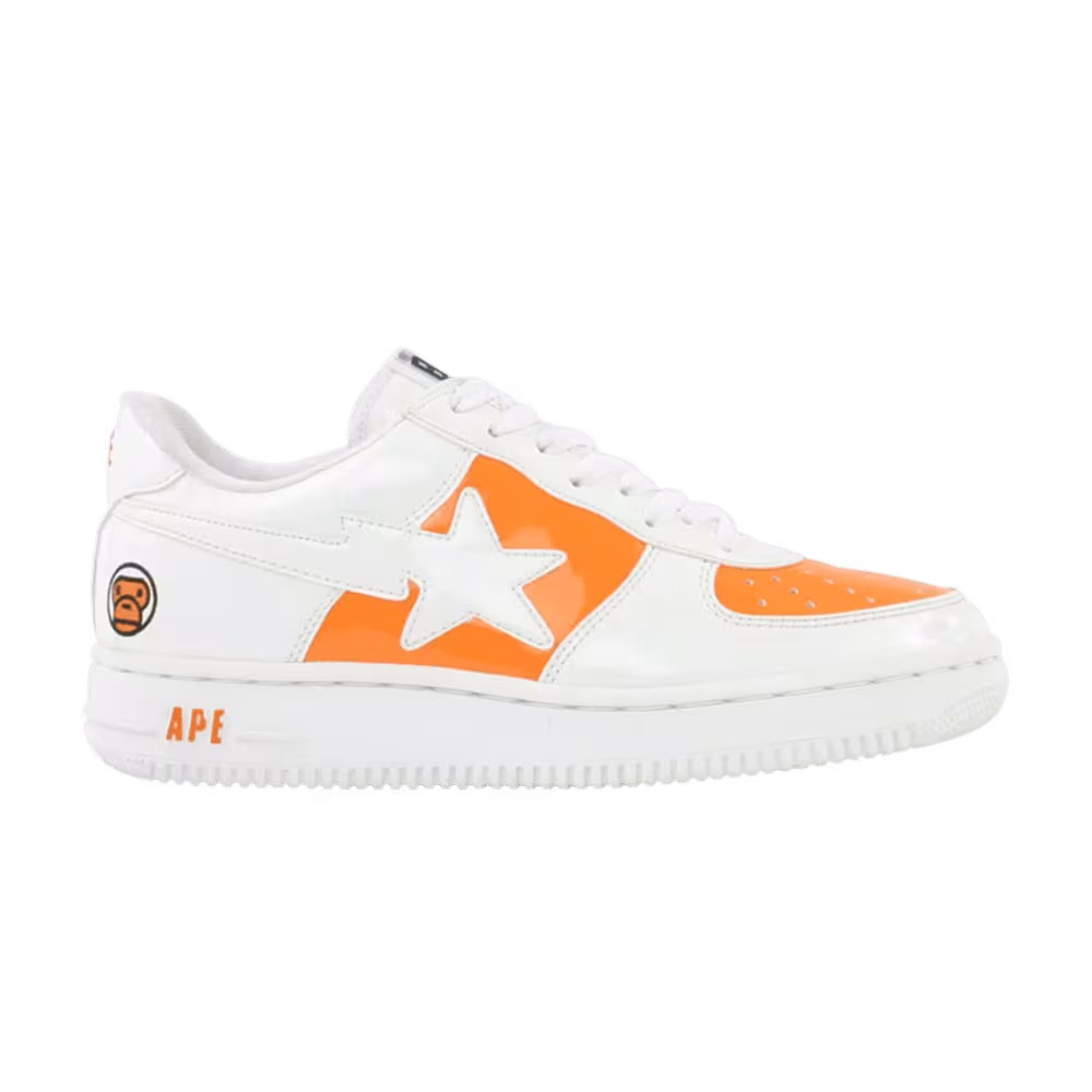 Bapesta FS-001 Low Baby Milo - White Pink Orange