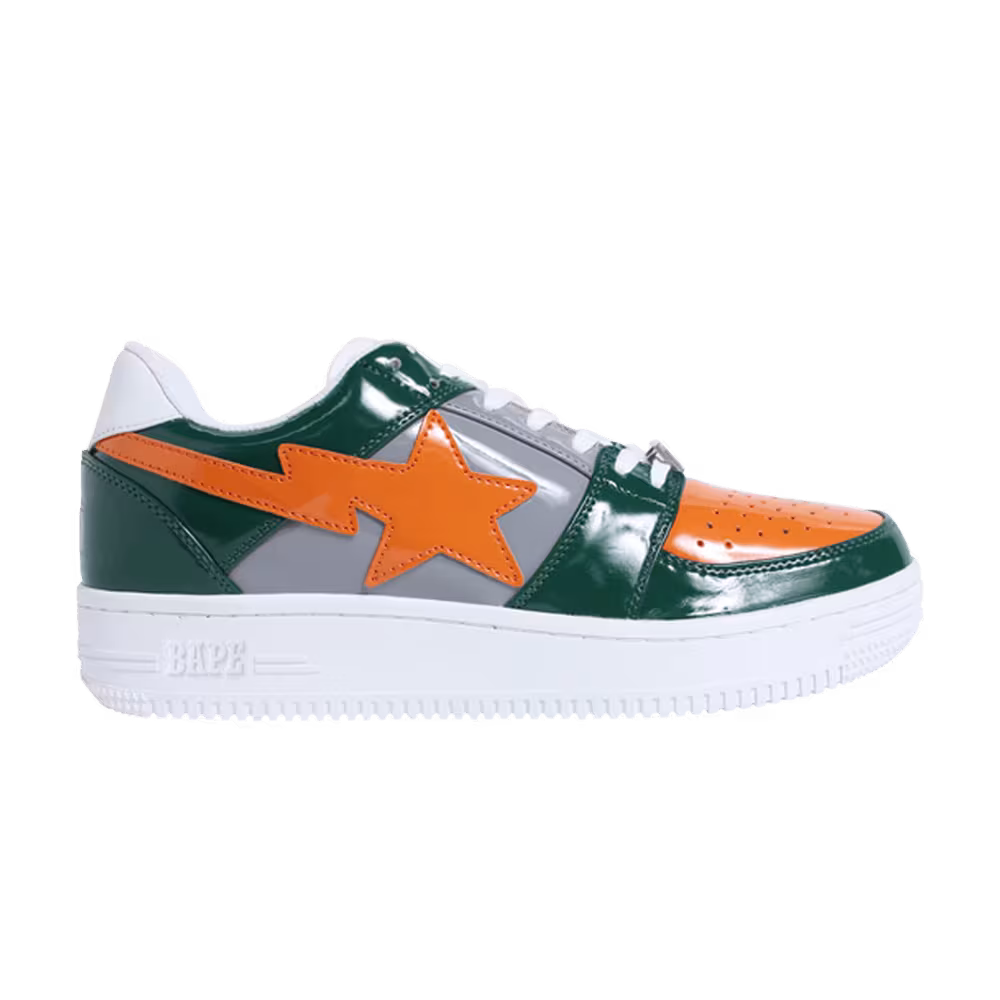 Bapesta Low Green Orange