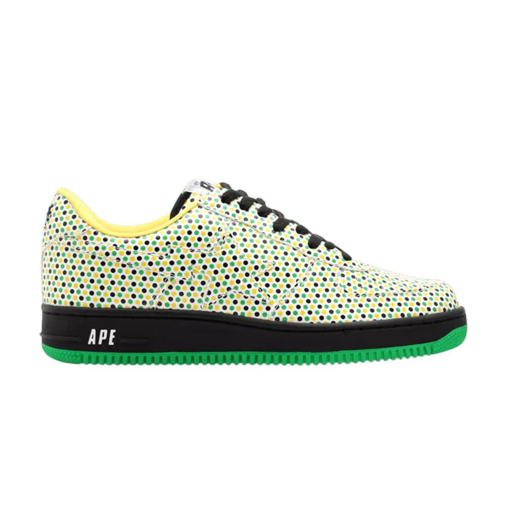 Bapesta FS-001 Low Green Polka Dots