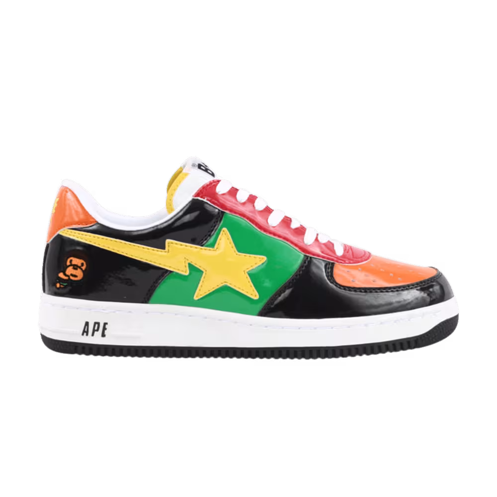 Bapesta FS-001 Low Baby Milo - Green Orange Black Yellow