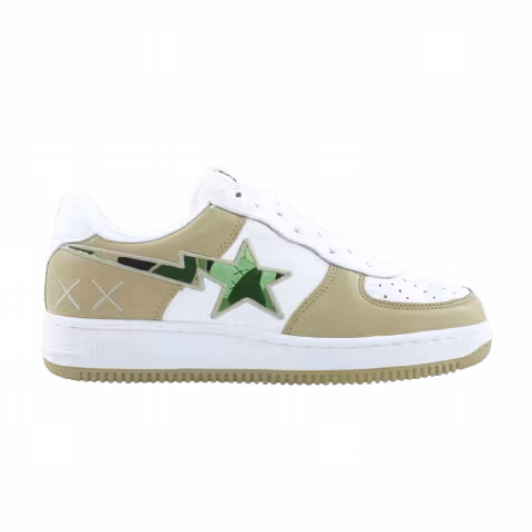 Kaws x Bapesta FS-001 Low 'Beige White Camo Green'