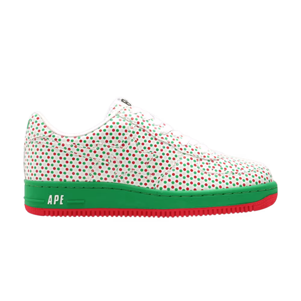 Bapesta FS-001 Low Green Red Polka Dots