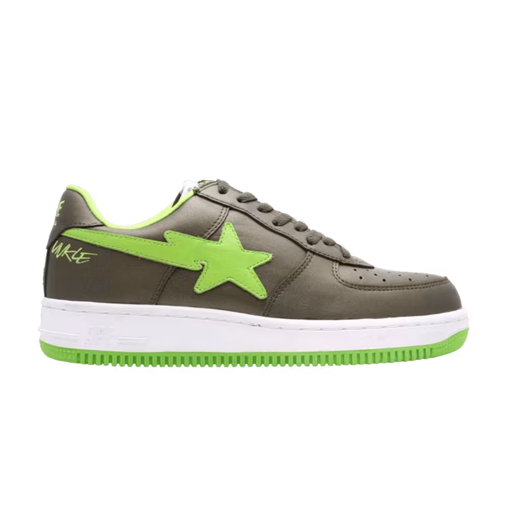 U.N.K.L.E. x Bapesta FS-001 Low Charcoal Green