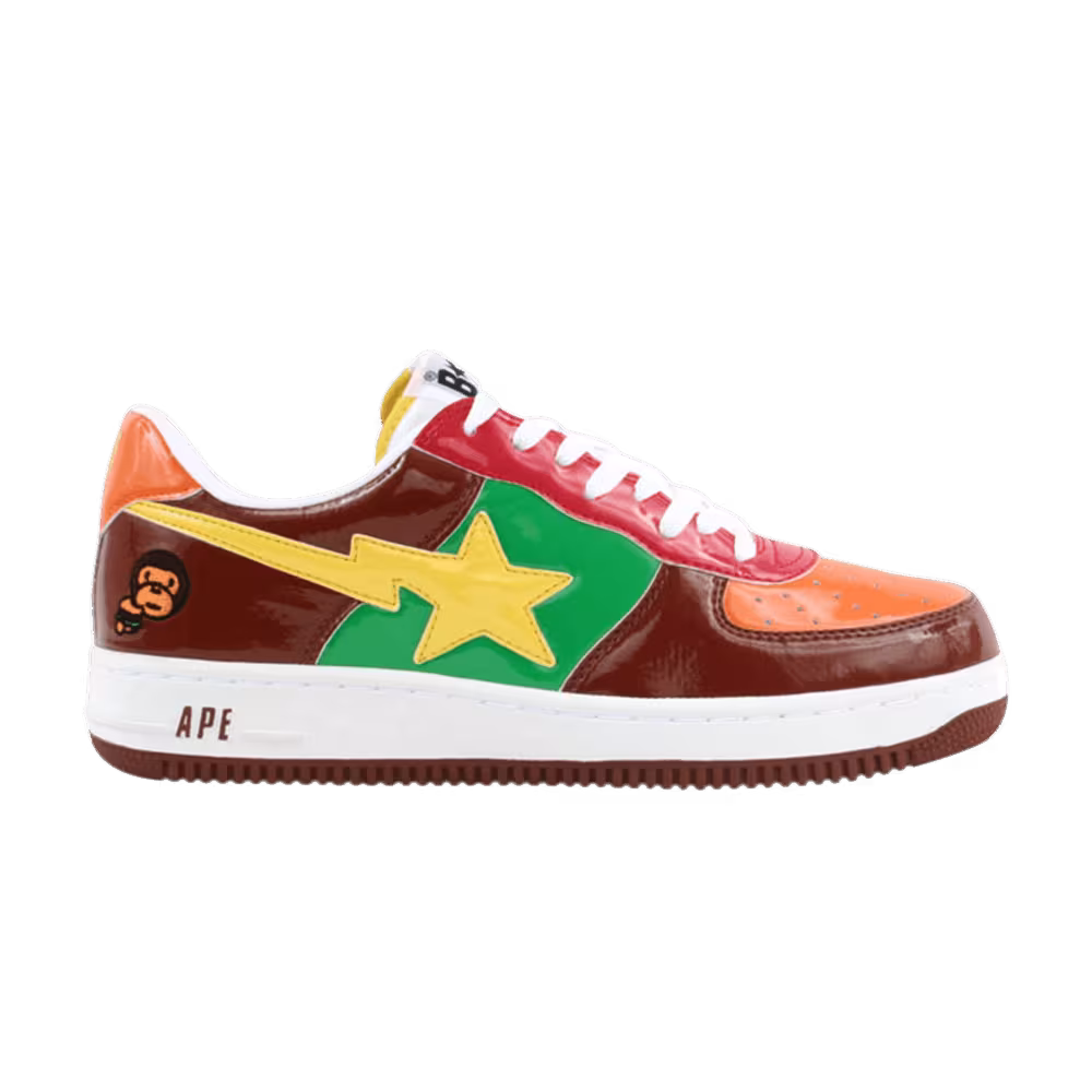 Bapesta FS-001 Low Brown Yellow