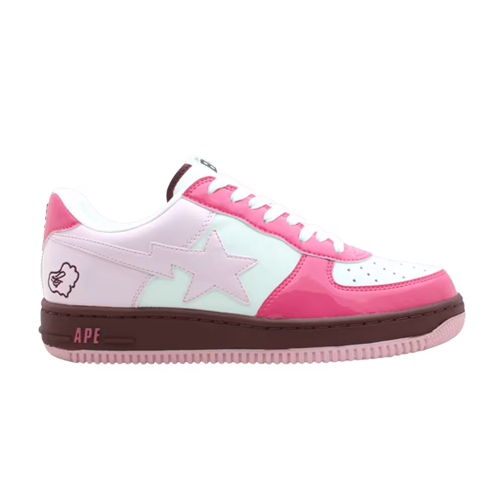 Bapesta FS-001 Low White Rose