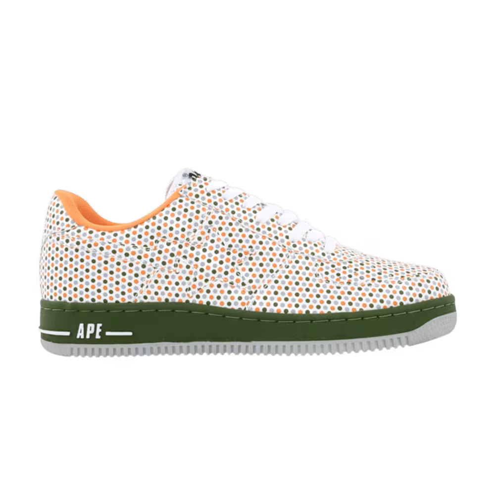 Bapesta FS-001 Low Green Orange Polka Dots
