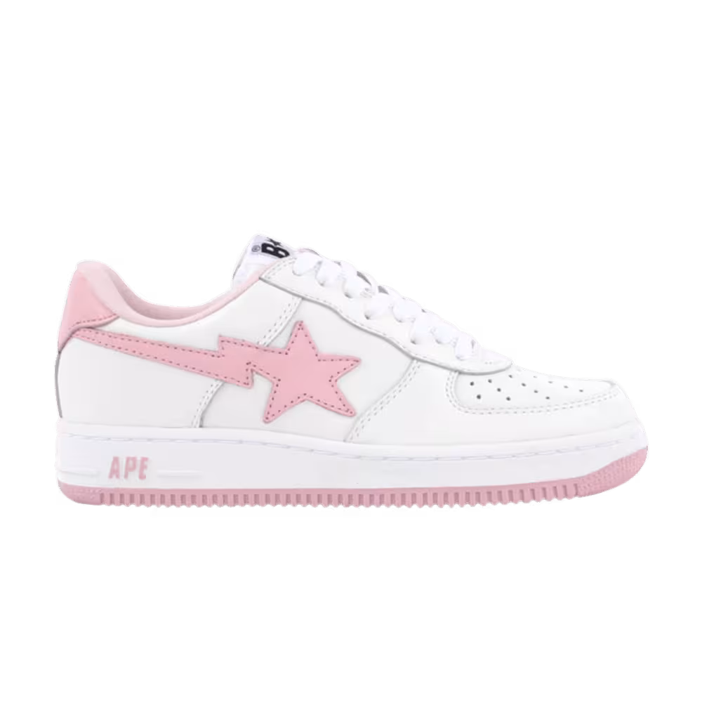Bapesta FS-001 Low White Light Pink
