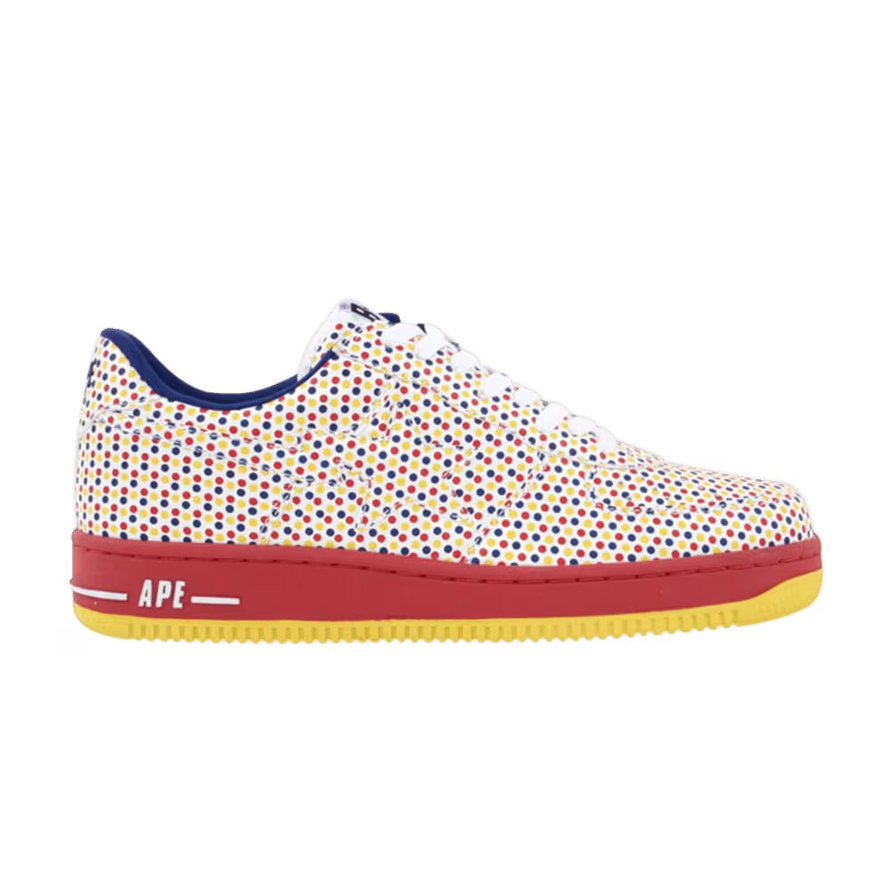 Bapesta FS-001 Low Red Yellow Blue Polka Dots