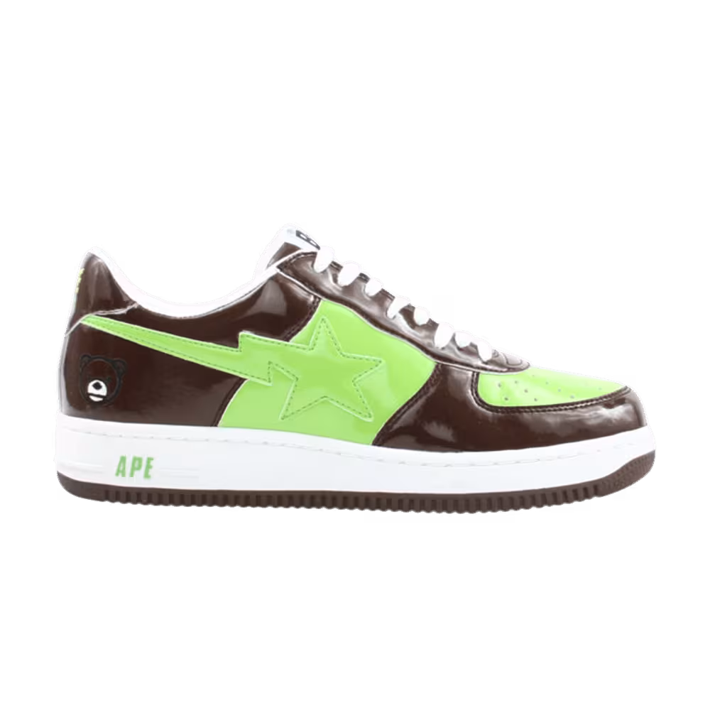 Bapesta FS-001 Low Dark Brown Green