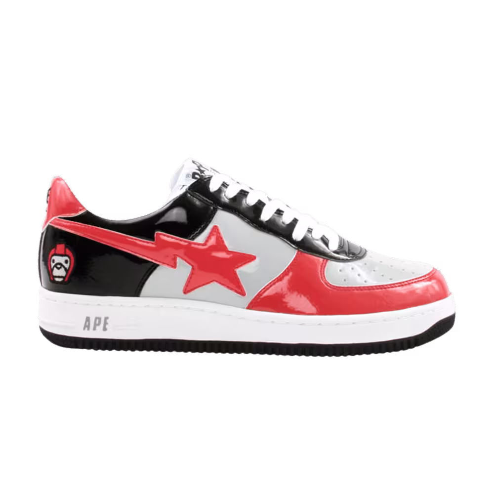 Bapesta FS-001 Low Red Grey