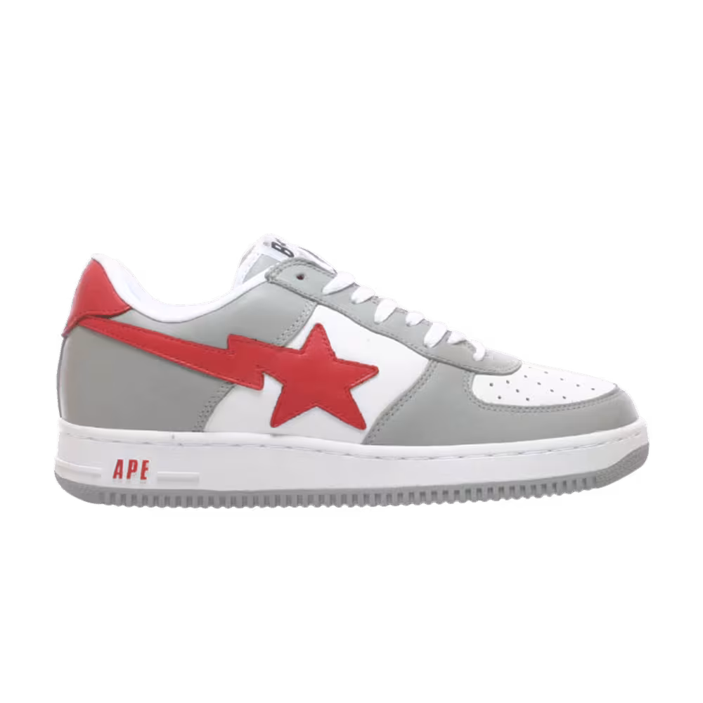 Bapesta FS-001 Low Grey Red