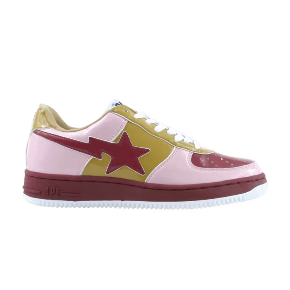 Bapesta FS-001 Low Pink Burgundy