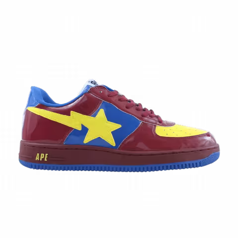 Bapesta FS-001 Low 'Burgundy Yellow'