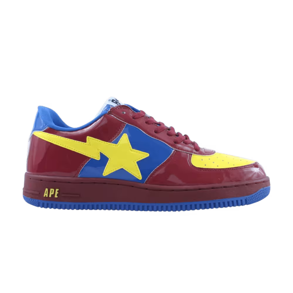 Bapesta FS-001 Low Burgundy Yellow