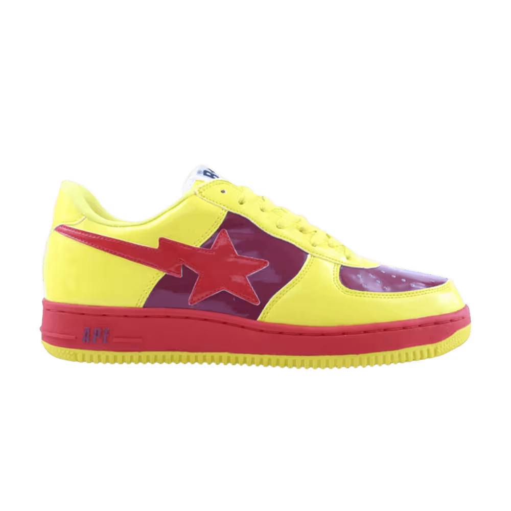 Bapesta FS-001 Low Yellow Burgundy