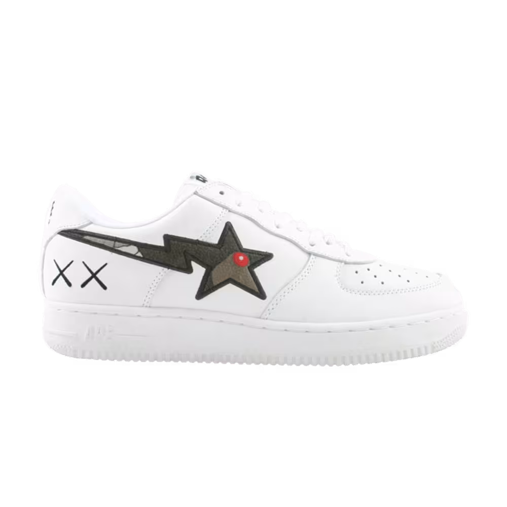 Kaws x Bapesta FS-001 Low Grey Camo