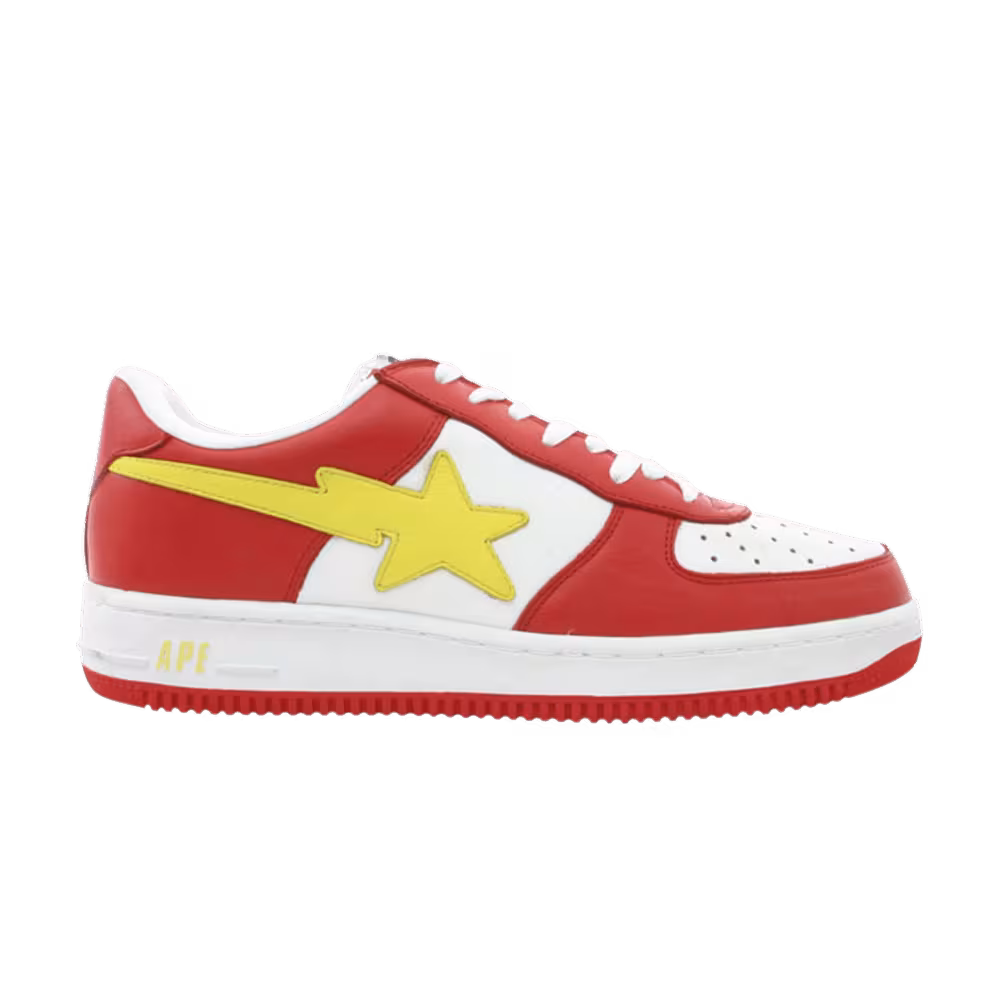 Bapesta FS-001 Low Red Yellow