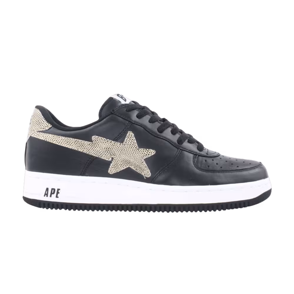 Bapesta FS-001 Low Black Snake