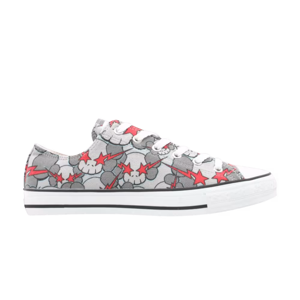 Bapesta FS-010 Canvas Low Red Grey