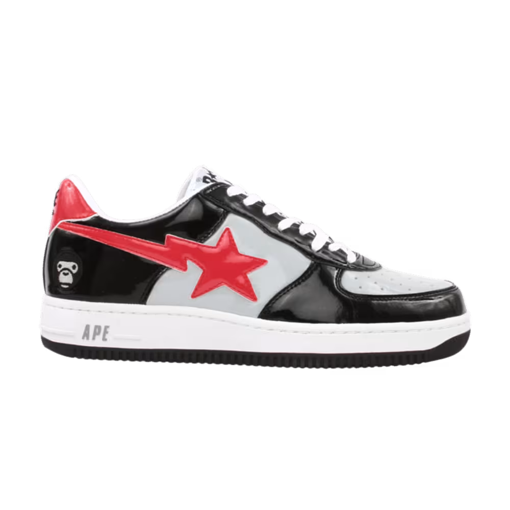 Bapesta FS-001 Low Baby Milo - Black Red Grey