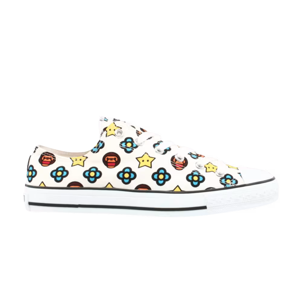 Bapesta FS-011 Canvas Low Milo White