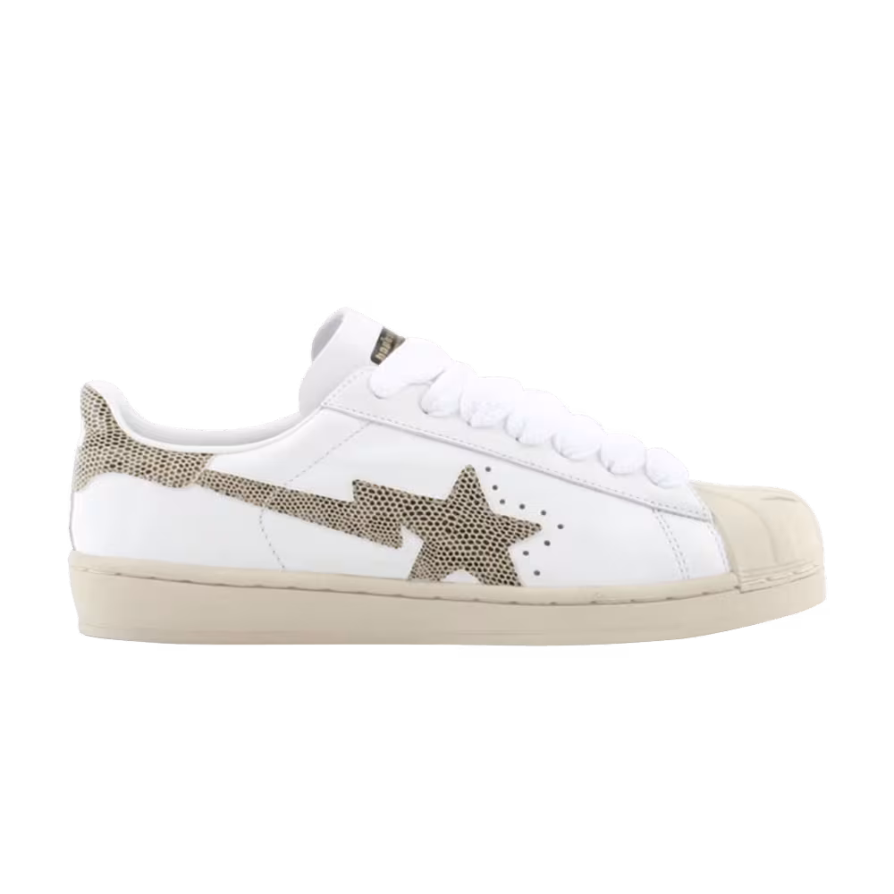 Bapesta FS-004 Low White Snake