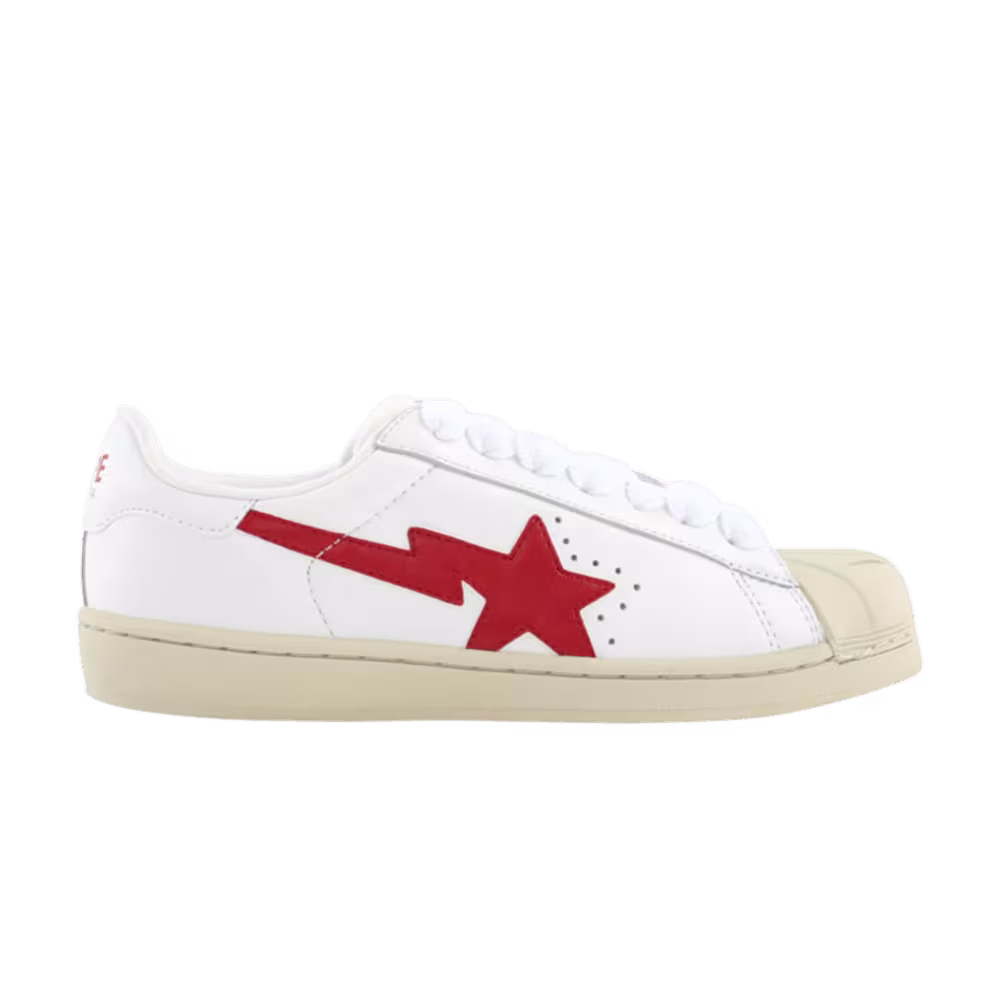 BAPE Skullsta FS-004 Low White Red