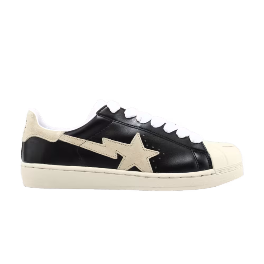 BAPE Skullsta FS-004 Low Black Beige