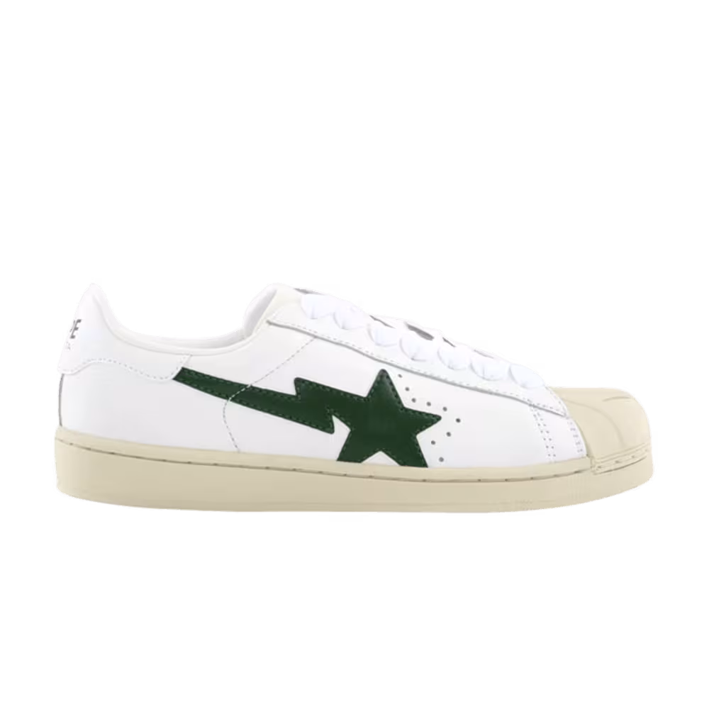 BAPE Skullsta FS-004 Low White Olive