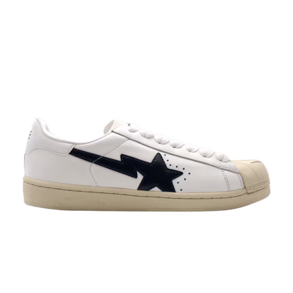 BAPE Skullsta FS-004 Low White Navy