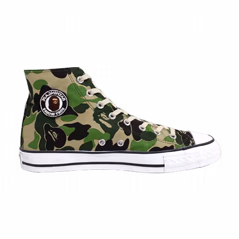 Stussy x BAPE Apesta Canvas Hi 'Green Tan White'
