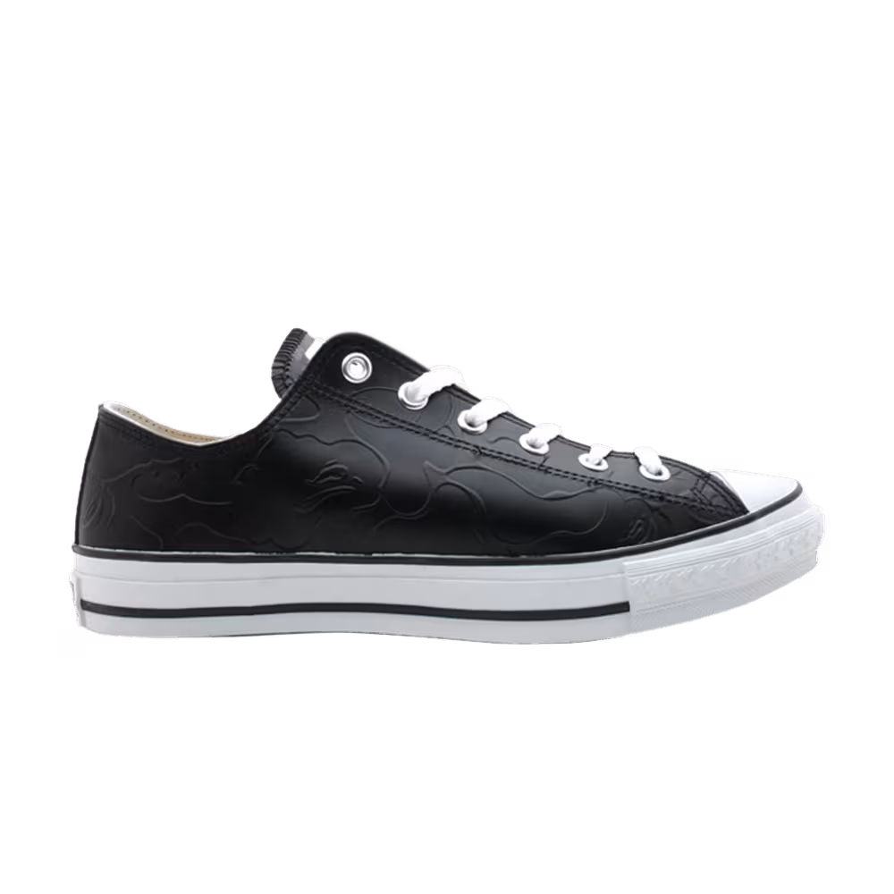 BAPE Apesta Leather Low Black