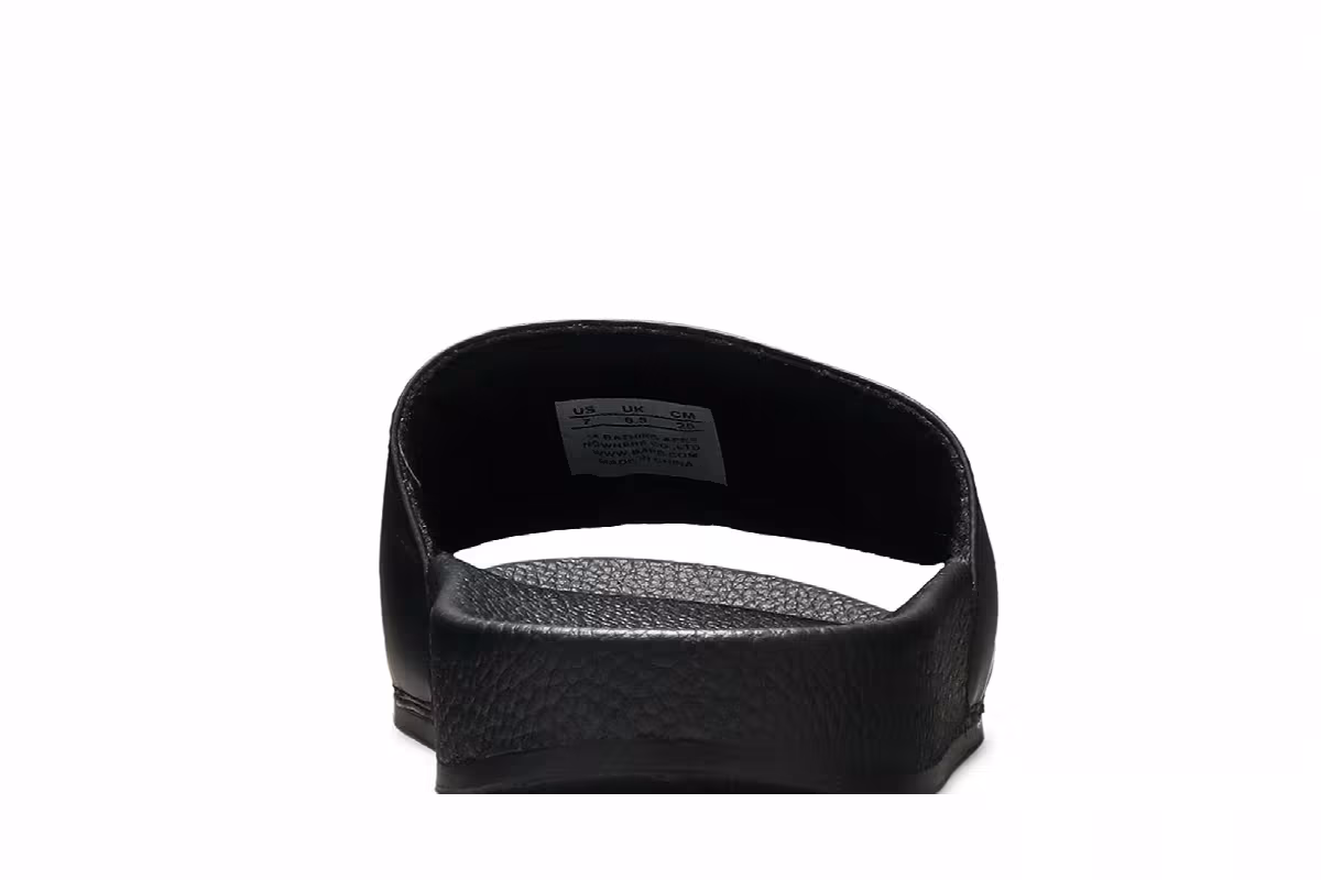 BAPE College Slide Black, view 8