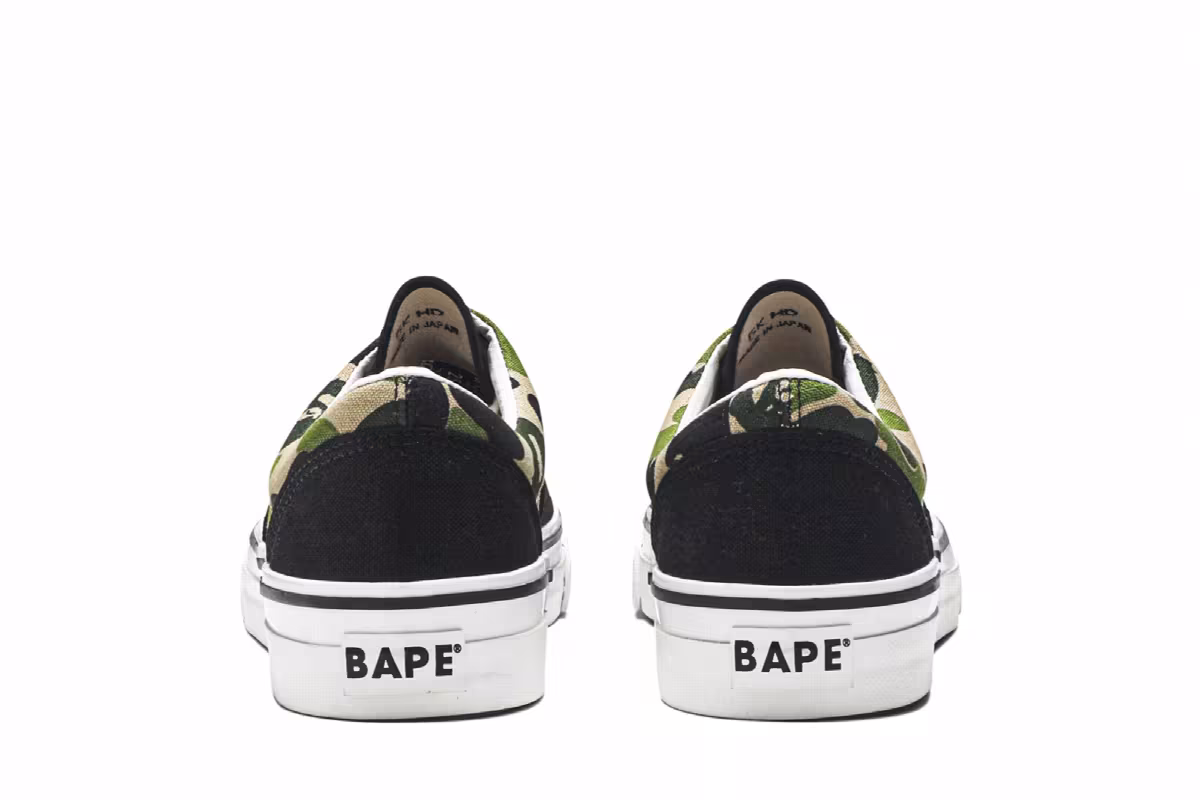 BAPE Yank Sta Low Green Black Camo, view 7
