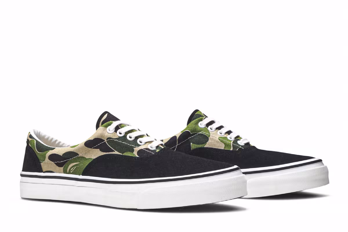 BAPE Yank Sta Low Green Black Camo, view 9