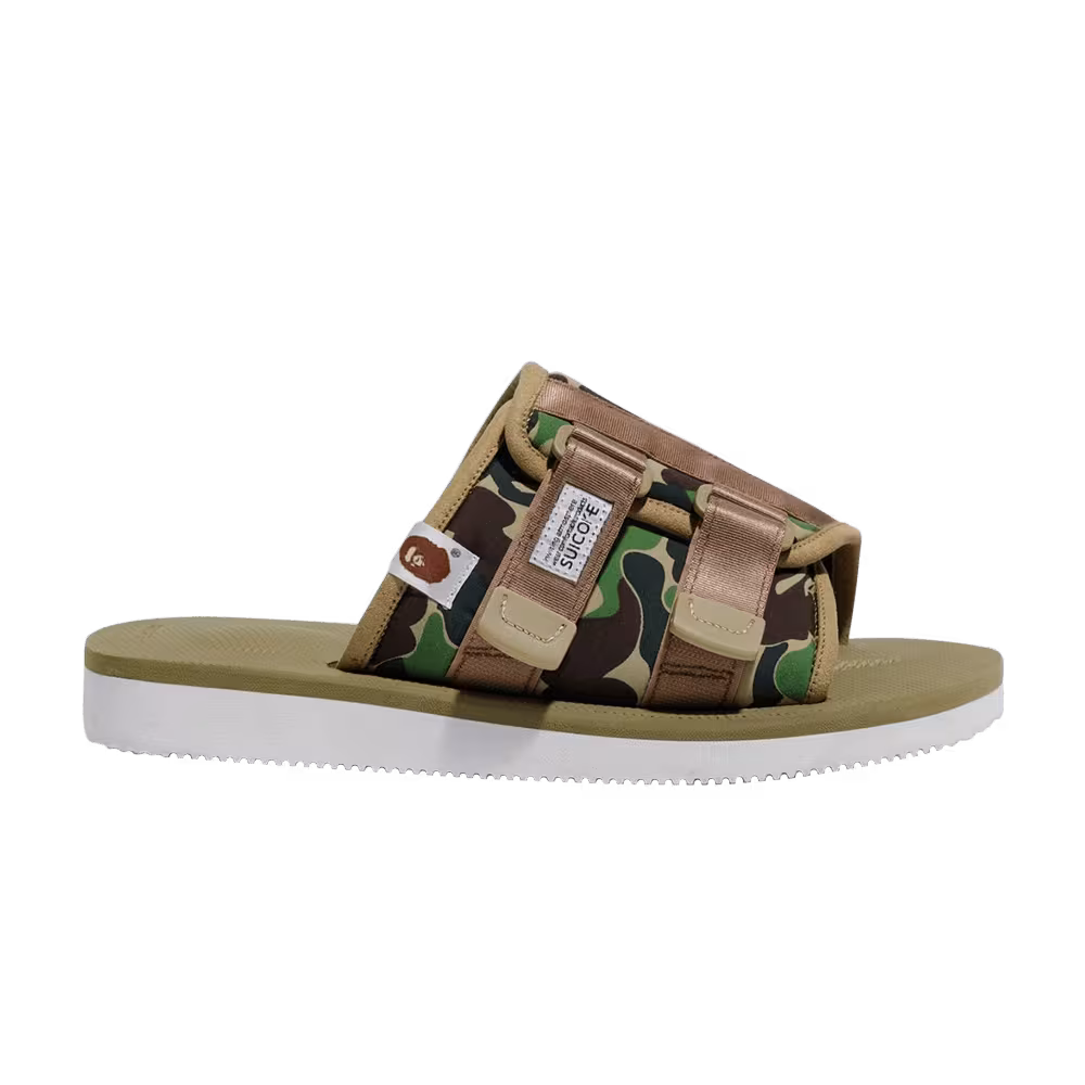 Suicoke x Bape ABC Kaw-Ape Green