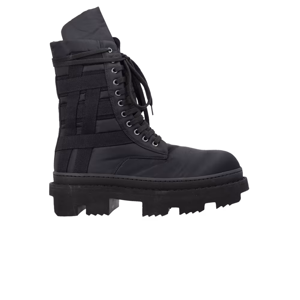 Rick Owens DRKSHDW Army Megatooth Ankle Boot Black