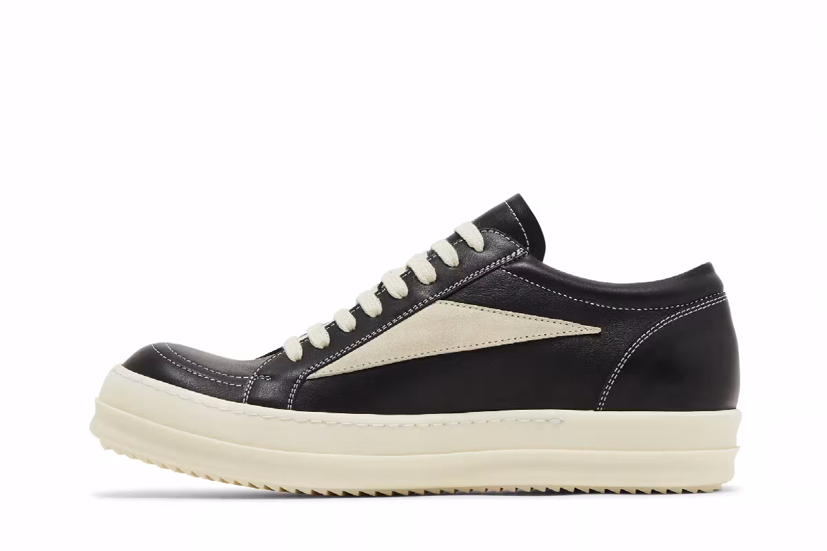 Rick Owens Porterville Vintage Low Black Milk, view 4